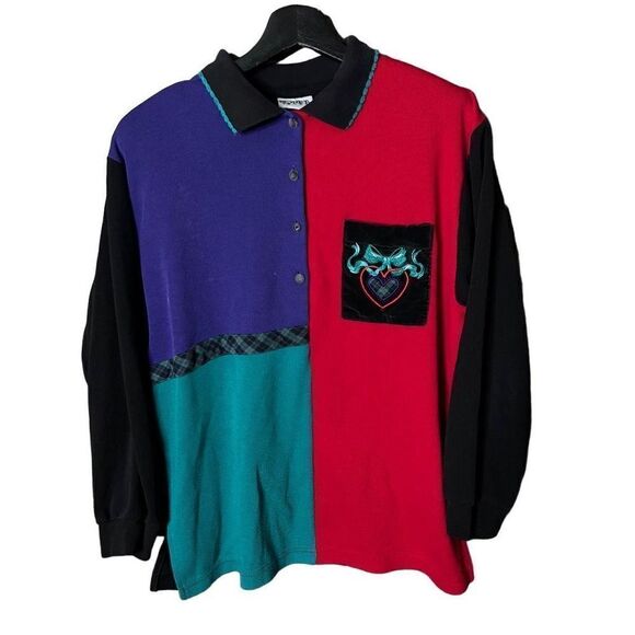 VTG Koret Sport Color Block Pullover Womens XL - Picture 1 of 4